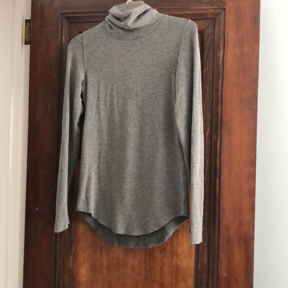 Gray turtleneck